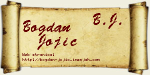Bogdan Jojić vizit kartica